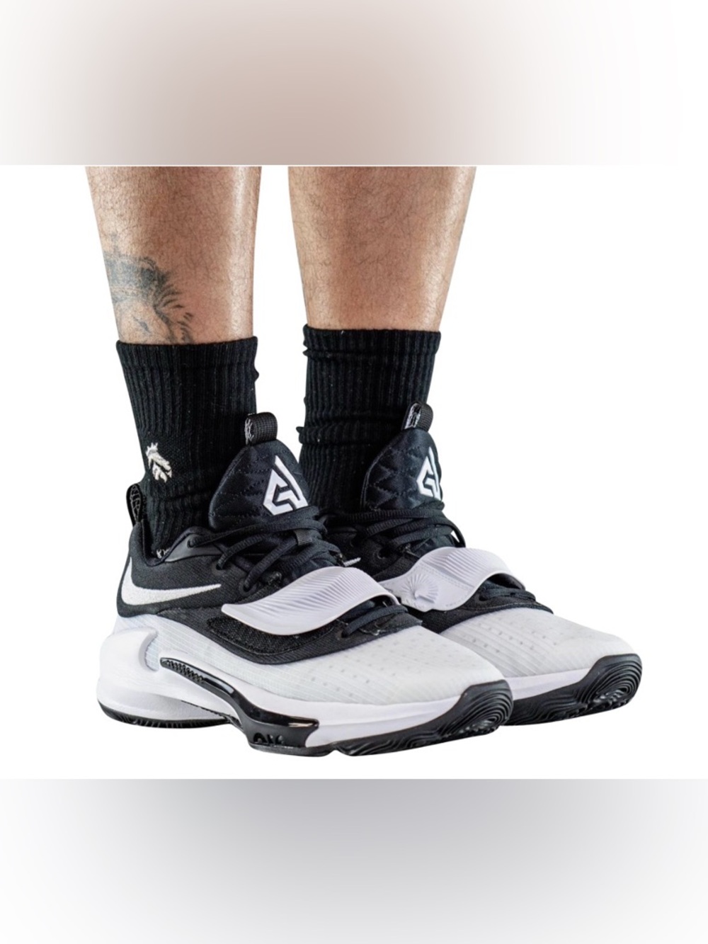 NEW [Nike] Zoom Freak 3 Black/White Athletic Basketball Shoes Sneakers Mens 12 - Picture 3 of 14